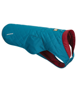 Ruffwear, Stumptown Insulated and Reflective, Cold Weather Winter Jacket for Dogs, Metolius Blue, X-Small