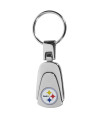Siskiyou Sports NFL Pittsburgh Steelers Unisex Sportssteel Teardop Key chain, Steel, One Size, (FKP160)