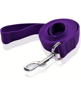 Durable Nylon Dog Leash 16 Feet Long, Walking Training Dog Leashes for Medium Large Dogs(1 X 16 ft, Purple)