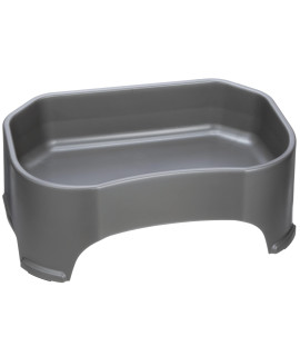 Neater Pet Brands Giant Bowl - Extra Large Water Bowl for Dogs - Perfect for Outdoors (2.25 Gallon Capacity, 288 oz) - Gunmetal Grey