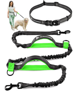 Exquisite Hands Free Dog Leash for Large Dogs Dog Waist Leash Dog Running Leash Hands Free Bungee Dog Leash Hands-Free Leash Dog Belt Leash Around Waist Leash for Dog Walking