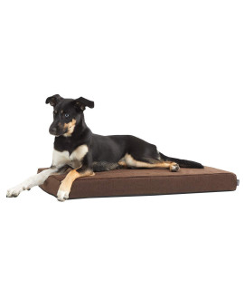 Barkbox Memory Foam Platform Dog Bed Plush Mattress for Orthopedic Joint Relief (Medium, Espresso)