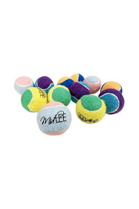 Midlee X-Small Dog Tennis Balls 1.5 Pack of 12 (Assorted, 1.5 inch)