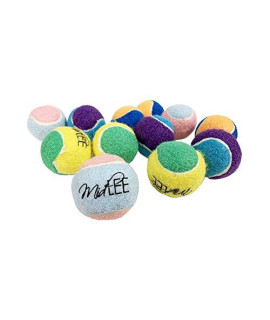 Midlee X-Small Dog Tennis Balls 1.5 Pack of 12 (Assorted, 1.5 inch)