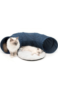Catit Vesper Cat Tunnel, Cat Toy, Blue, 41995