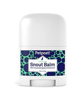 Petpost Snout Balm for Dogs - Nourishing Snout Soother Balm Heals Dry Dog Noses with Moisturizing Ingredients - Organic coconut Oil, Jojoba Oil, and Shea ButterA