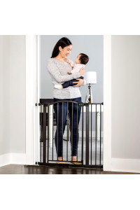 Regalo Easy Step Arched Dcor Walk Thru Baby Gate, Includes 4-Inch Extension Kit, 4 Pack Pressure Mount Kit and 4 Pack Wall Mount Kit, Bronze, 30-Inches Tall (Pack of 1)
