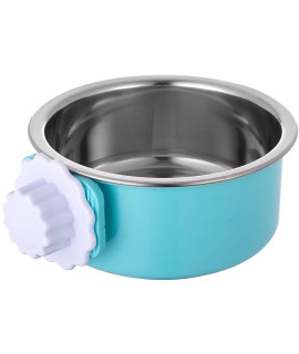 Ordermore Crate Dog Bowl,Stainless Steel Removable Hanging Food Water Bowl Cage Coop Cup for Dogs,Cats,Birds,Small Animals,Holds 14 Ounce