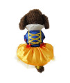 Snow Dog Costume - Christmas Princess Puppy Dress, Snow Pet Apparel for Party Christmas Halloween Special Events Costume