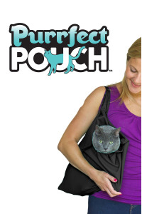 PurrFect Pouch The Original AS SEEN ON TV. The Comfy Cat Carrier & Grooming Sack in One (Set of 2 - Black)