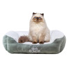 long rich Rectangle Bolster Pet Bed, Dog Bed Medium Size, Turquoise 24.0L x 20.0W x 8.0Th