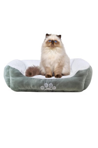 long rich Rectangle Bolster Pet Bed, Dog Bed Medium Size, Turquoise 24.0L x 20.0W x 8.0Th