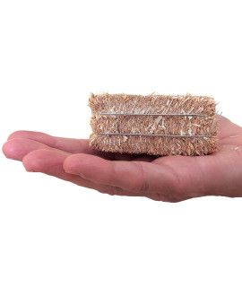Meyer Imports Mini Hay Bales - Small - (Pack of 3) Small Decorative Hay - for Craft/Dollhouse/Farm/Halloween/Table Decoration - 2.5 x 1 Inches Each