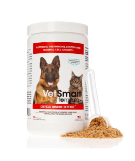 VetSmart Formulas Turkey Tail Mushroom for Dogs Immune Support with Reishi, Shiitake, Maitake Mushroom and Patented White Turmeric Root Extract - Critical Immune Defense for Dogs & Cats