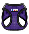 Pawtitas Dog Vest Harness Made with Breathable Air Mesh All Weather Vest Harness for Extra Extra Small Puppies and Cats with Quick-Release Buckle - Extra Extra Small Purple Mesh Dog Harness