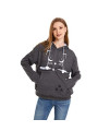 Unisex Hoodies Pet Holder cat Dog Kangaroo Pouch carries Pullover with cat Printing Sweatshirt (Dark grey, XXL)