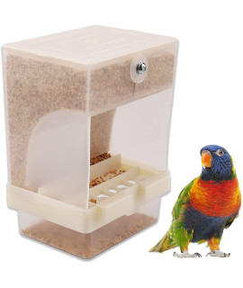 Fallaloe Automatic Bird Feeder - No-Mess Bird Feeders,Parrot Feeding cage Accessories,Suitable for Small and Medium Parrotsand Birds Seed Feeder for(1pcs)