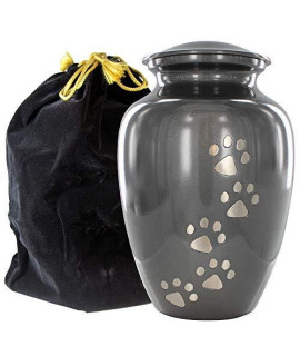 Trupoint Memorials Pet Urn for Dogs and Cats Ashes - A Loving Resting Place for Your Special Pet, Cat and Dog Urns for Ashes, Pet Cremation Urns - Grey, Large Pets?p?o?22?bs
