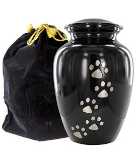 Trupoint Memorials Pet Urn for Dogs and Cats Ashes - A Loving Resting Place for Your Special Pet, Cat and Dog Urns for Ashes, Pet Cremation Urns - Black, Large Pets?p?o?22?bs