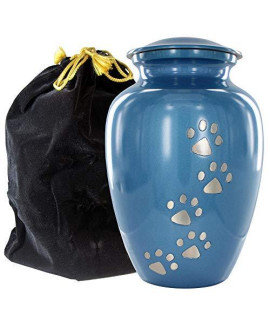 Trupoint Memorials Pet Urn for Dogs and Cats Ashes - A Loving Resting Place for Your Special Pet, Cat and Dog Urns for Ashes, Pet Cremation Urns - Blue, Large Pets?p?o?22?bs