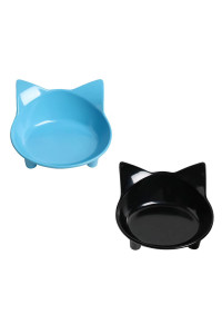 cat Bowl cat Food Bowls Non Slip dog Dish Pet Food Bowls Shallow cat Water Bowl cat Feeding Wide Bowls to Stress Relief of Whisker Fatigue Pet Bowl of Dogs cats Rabbits Puppy(Safe Food-grade Material)