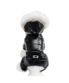 Waterproof Pet Clothes for Dog Winter Warm Dog Jacket Coat Dog Hooded Jumpsuit Snowsuit (XXL, Black)