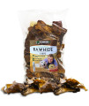 Vet Recommended Beef Rawhide chips for Dogs (Big 2lb Bag) Thick Fiber Long Lasting Dog chew Made in USA