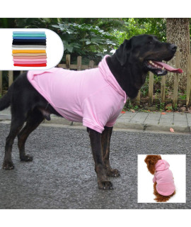 Lovelonglong Pet clothing clothes Dog coat Hoodies Winter Autumn Sweatshirt for Small Middle Large Size Dogs 11 colors 100 cotton 2018 New (XXXL, Pink)