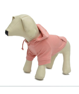 Pet Clothing Clothes Dog Coat Hoodies Winter Autumn Sweatshirt for Small Middle Large Size Dogs 11 Colors 100% Cotton 2018 New (M, Lotus Pink)