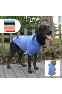 Lovelonglong Pet clothing clothes Dog coat Hoodies Winter Autumn Sweatshirt for Small Middle Large Size Dogs 11 colors 100 cotton 2018 New (XXL, Blue)