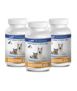 cat Digestive Help - PET Digestive AID - for Dogs and Cats - PET PROBIOTIC - Chews - cat Digestive aid - 3 Bottle (180 Treats)
