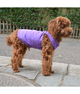 2018 Pet Clothes Dog Clothing Blank T-Shirt Tanks Top Vests for Small Middle Large Size Dogs 100% Cotton Dog Summer Vest Classic (XS, Purple)