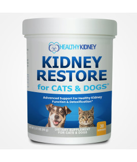 Kidney Support, Natural Renal Supplements to Support Pets, Feline, Canine Healthy Kidney Function and Urinary Track. Essential for Pet Health, Pet Alive, Easy to Add to Cats and Dogs Food