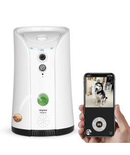 SKYMEE Dog camera Treat Dispenser, WiFi Remote Pet camera with Two-Way Audio and Night Vision, compatible with Alexa