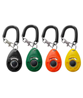 Pet Training Clicker with Wrist Strap - Dog Training Clickers 4 Color