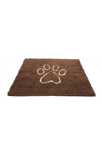 Dog Gone Smart Dirty Dog Microfiber Paw Doormat - Muddy Mats For Dogs - Super Absorbent Dog Mat Keeps Paws & Floors Clean - Machine Washable Pet Door Rugs with Non-Slip Backing Large Almond