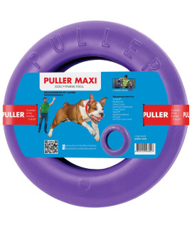 Puller Outdoor Dog Ring Toys - Dog Fetch Toy & Tug of War Dog Toy for Small Medium Large Dogs - Dog Ball & Soft Dog Frisbee Alt - Outside Dog Yard Toys - Big Dog Pull Toy - Best Dog Exercise Equipment