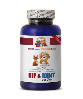 Hip and Joint Supplements - Hip and Joint Health for Pets - Dogs and Cats - Premium - Treats - Dog glucosamine Treats - 120 Chews (1 Bottle)