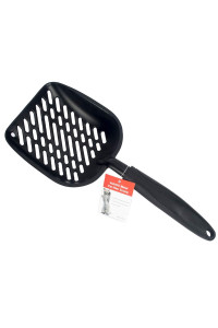 VehiGO Metal Cat Litter Scoop with a Deep Shovel Design Solid Aluminum & Non-Stick Coating Durable Rubber Coated Handle for Easy Scooping Perfect Size Sifting Slots for Any Type of Kitty Litter