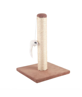 Nobleza - cat Scratching Post Small cat climbing Activity center Kitty climbing Tree with sisal Kitten Play Tower with Hanging Toys, Brown, 25 * 25 * 35cm