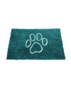 Dog Gone Smart Dirty Dog Microfiber Paw Doormat - Muddy Mats For Dogs - Super Absorbent Dog Mat Keeps Paws & Floors Clean - Machine Washable Pet Door Rugs with Non-Slip Backing Small Petrol