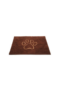 Dog Gone Smart Dirty Dog Microfiber Paw Doormat - Muddy Mats For Dogs - Super Absorbent Dog Mat Keeps Paws & Floors Clean - Machine Washable Pet Door Rugs with Non-Slip Backing Small Mocha