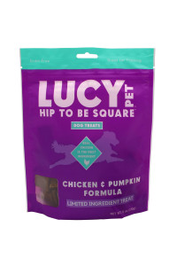Lucy Pet Hip To Be Square Chicken And Pumpkin Dog Treats 6Oz
