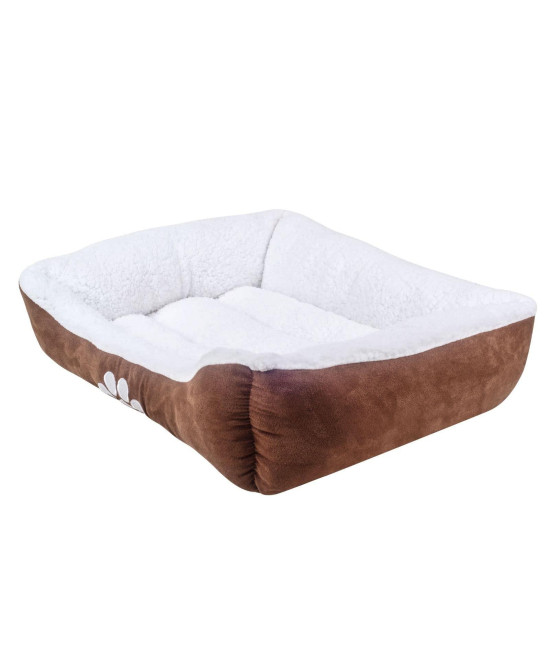 long rich Rectangle Bolster Pet Bed, Dog Bed Medium Size