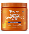 Turmeric Curcumin for Dogs - with 95% Curcuminoids for Hip & Joint + Arthritis Support - Digestive & Mobility + Immune Dog Supplement - with Organic Turmeric, Coconut Oil & BioPerine - 90 Chew Treats