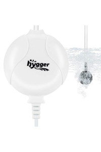Hygger Quiet Aquarium Air Pump 15 Watt Energy Saving Mini Oxygen Pump for 1-15 gallon Fish Tank with Accessories White
