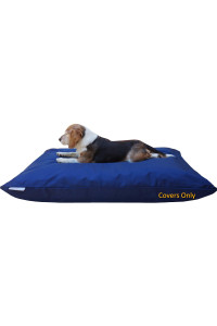 Dogbed4less Do It Yourself DIY Pet Bed Pillow Duvet 1680 Nylon Durable cover and Waterproof Internal case for Dogcat at Large 48X29 Blue color - covers only