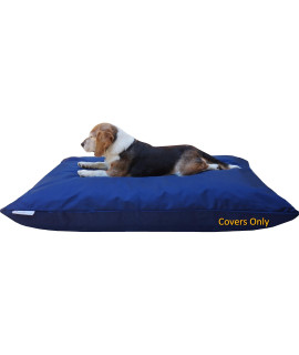Dogbed4less Do It Yourself DIY Pet Bed Pillow Duvet 1680 Nylon Durable cover and Waterproof Internal case for Dogcat at Large 48X29 Blue color - covers only