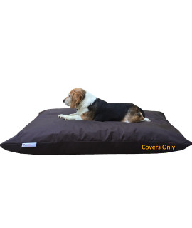 Dogbed4less Do It Yourself DIY Pet Bed Pillow Duvet 1680 Nylon Durable cover and Waterproof Internal case for Dogcat at Large 48X29 Seal Brown color - covers only