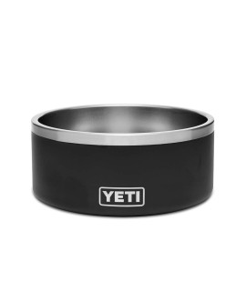 YETI Boomer 8, Stainless Steel, Non-Slip Dog Bowl, Holds 64 Ounces, Black
